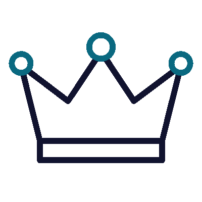Wired outline 407 crown king lord